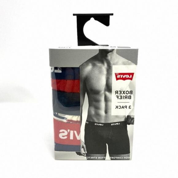 💖MEGA SALE💖 Levi's Men's 3-Pack Boxer Brief 0586 37453 Underwear Cotton - Picture 2 of 8